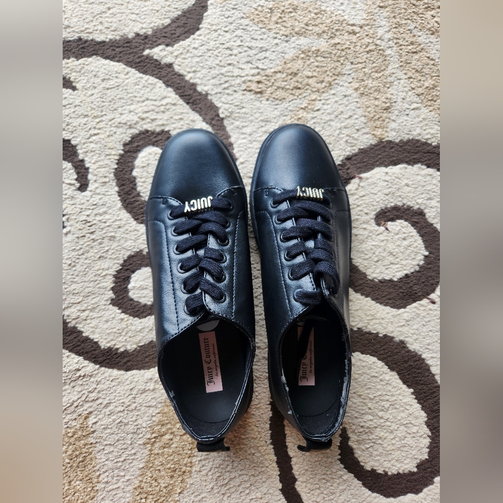 Juicy Couture Black Sneakers Sleek Minimalist Design - Picture 7 of 7